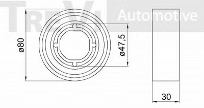 TREVI AUTOMOTIVE wb1857 -  Комплект подшипника ступицы колеса